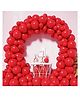 Flick In 100 Pcs Red Metallic Balloons for Birthday Decoration, Baby Shower, Wedding & Party Supplies (Pack of 100)