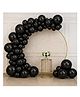 Flick In 100 Pcs Black Metallic Balloons for Birthday Decoration, Baby Shower, Wedding & Party Supplies (Pack of 100)
