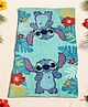 Yellow Bee Cotton Woven Disney Lilo & Stitch Featuring Character Designed Towel - Aqua Blue