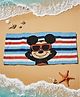 Yellow Bee Cotton Woven Disney Featuring Mickey Mouse Designed Towel - Blue