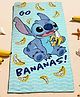 Yellow Bee Cotton Woven Disney Featuring Stitch Designed Towel - Aqua Blue