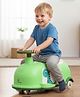 R for Rabbit Iya Iya Poppy Swing Car for Kids 3 in 1 Baby Push Ride On and Pull Along Car with ABEC7 Bearing Smooth Wheels and Storage Seat - Green White