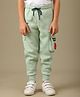 Kidsville Knit Naruto Featuring Logo Printed Joggers - Green