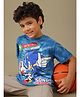 Kidsville Cotton Knit Sega Featuring Half Sleeves Sonic Printed Tees - Blue