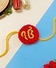 Little Peas Ik Onkar Applique Rakhi - Red & Yellow