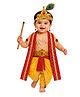 Itsmycostume Silk Krishna Costume Dress for Kids With Complete Accessories - Red