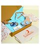 Gubbachhi Baby Gift Set  Chand Tara | Newborn Gift Set with Muslin Swaddle, Wooden Rattle, Rolling Toy & Neem Wood Teether | Handmade in India | Non Toxic Baby Gift