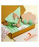 Gubbachhi Baby Gift Set  Bageecha | Newborn Gift Set with Muslin Swaddle, Wooden Rattle, Rolling Toy & Neem Wood Teether | 3 Months+ | Handmade in India | Non Toxic Baby Gift