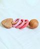 GUBBACHHI Montessori Wooden Ring Rattle Toy