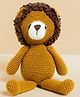 Gubbachhi Simha Crochet Lion Soft Toy | Sleep Buddy | Plush Stuffed Animal | Handmade in India | Soft Toy for Kids | Gifting for Children | Age (3 months +)