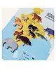 Gubbachhi Once Upon A Jungle -10 Animals | Play Mat and Story Book | Set of 10 wooden Animals | Wooden Jungle Animal Toys | Wooden Animal Set For Kids | Montessori Jungle Animals Set |