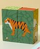GUBBACHHI Wooden Jungle Puzzle for Toddlers 2 Years+ | 6 in 1 Animal Block Puzzle + 4 Wooden Blocks | Montessori Educational Toy | Cognitive Development Learning Toy | Handmade in India | Mango Wood