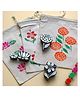 GUBBACHHI Wooden Stamp Art Flowers for Kids 3+ Years, 4 to 8 Years | DIY Art & Craft Toy with Wooden Stamps | Flower Printing Activity Kit | Creative Play Toy | Montessori Inspired Learning Toy |