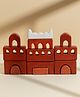 Gubbachhi Red Fort Wooden Stacker Toy | Set of 13 pieces | Inspired by Red Fort Lal Qila | Natural mango wood | Handmade and Handpainted in India | Wooden Toys for Kids | Age 4 year+