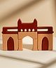 Gubbachhi Gateway of India Wooden Stacker Toy | Set of 10 pieces | Inspired by Gateway of India  | Natural mango wood | Handmade and Handpainted in India | Wooden Toys for Kids | Age 4 year+