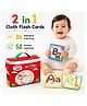 Jinglers 16cm Multi-Feature Alphabet Animal Flash Cards for 0 to 3 Years Boy & Girls, Educational Learning Toys Games for 1 Year Old, 1st Birthday Gift ABCD Educational Toys for 2+ Year, Cloth
