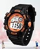Spiky Solid Digital Watch - Black