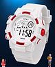 Spiky Solid Digital Watch - White