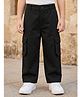 Rikidoos Cotton Woven Full Length Stretch Fit Cargo Pant- Black
