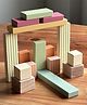 Playbox Multicolor Wooden Mini Candy Building Blocks Play Toy Set for Toddler & Kids Baby Toys (Mini-Set of 16 Pcs)