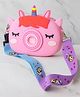 SYGA Pink Unicorn Camera Style Silicone Sling Bag - Pink