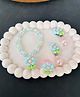 Radhya accessories Floral Applique Jewellery Combo Set - Pink