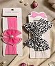 Radhya accessories Set of 2 Bow Applique Headbands - Pink & White