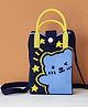 Radhya accessories Bear  Designed Sling Bag - Navy Blue