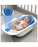 StarAndDaisy Baby Bath Tub Newborn Baby Bath Tub with Temperatures Sensior & Baby Bath Seat, Antislip Baby Bath Tub with Bath Chair, White