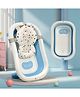 StarAndDaisy Bath Tub for Baby Foldable Bath tub for Kids with Cushion - Space Saving Design - Newborn Baby Folding Bathing Tub Girls & Boys - Easy to Store-Blue