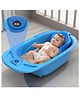 StarAndDaisy Baby Bath Tub Newborn Baby Bath Tub with Temperatures Sensior & Baby Bath Seat, Antislip Baby Bath Tub with Bath Chair, Blue