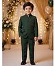 Rikidoos Cotton Woven Full Sleeves Stone Embellished Jodhapuri Coat With Pant - Green