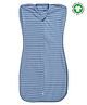 The Boo Boo Club Cotton Arms Up Printed Sleeping Swaddle Pod For Baby 0-6M Blue