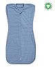 The Boo Boo Club Cotton Arms Up Printed Sleeping Swaddle Pod For Baby 1-3M Blue