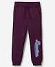 UCB Cotton Mixes Knit Regular Fit Full Length Lounge Pants with Benetton Print - Wine