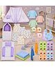 Babytoons 34 in 1 NewBorn Baby Complete Daily Items Combo - Purple