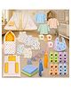 Babytoons 34 in 1 NewBorn Baby Complete Daily Items Combo - Yellow