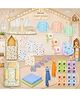 Babytoons Newborn Baby 34 Items Complete Daily Essentials Combo for Infants - Orange