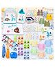 Babytoons New Born Complete Daily Items Combo Baby Shower Gifts - Blue