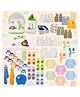 Babytoons New Born Complete Daily Items Combo Baby Shower Gifts - Green