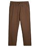 CAVIO Cotton Woven Solid Trouser - Coffee