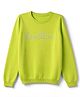 UCB Branding Transfer Tricot 100% Cotton Woven Solid Pullover with Full Sleeves and Benetton Stone Embroidery - Light Green