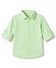 UCB 100% Cotton Woven Full Sleeves Solid Oxford Regular Collared Shirt- Green
