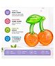 YAMAMA Cherry-Shaped Water-Filled Baby Teether for Gums, Premium BPA-Free Soft Silicone Cooling Teething Toy, Child-Safe Flexible Chew Soother with Easy-Grip Handle for Infants & Toddlers - Multicolor