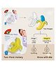 YAMAMA Banana-Shaped Water-Filled Baby Teether for Gums, Premium BPA-Free Soft Silicone Cooling Teething Toy, Child-Safe Flexible Chew Soother with Easy-Grip Handle for Infants & Toddlers - Yellow