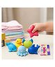 YAMAMA Lovely Collection Cute Marine Creatures & Bath Ocean Squeeze Toys Set for Toddlers, Pack of 6 Non-Toxic, Soft Sensory Play Toys for Babies, Bath Toys for Kids & Infants - Multicolor