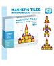 YAMAMA 28 Pcs Magnetic Tiles Building Blocks Set for Kids, 3D STEM Educational Creative Construction MT-28 Building Blocks Magnetic Tiles Toys for Kids - Multicolor