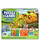 Skillmatics Puzzle & Learn Wild Animals, 25-Piece Jigsaw Puzzle with 6 Learning Boards, Educational Screen-Free Activity for Preschoolers & Toddlers, Gift for Boys & Girls Ages 3 to 7 years