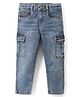 Under Fourteen Only Washed Cargo Style Jeans - Blue