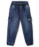 Under Fourteen Only Washed Cargo Style Jeans - Blue